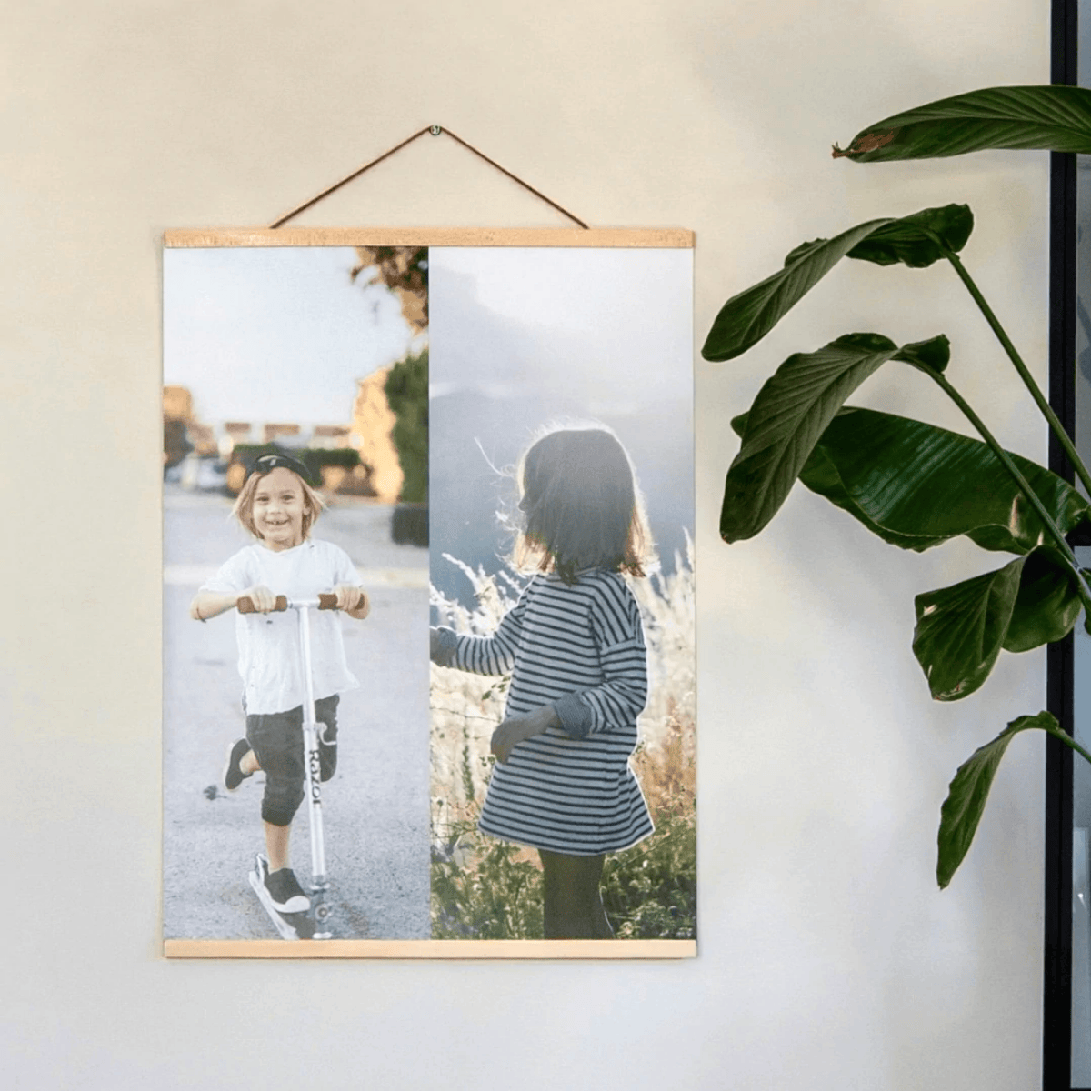 Portrait 3:4 print van Instawall, tweeluik fotocollage als wanddecoratie