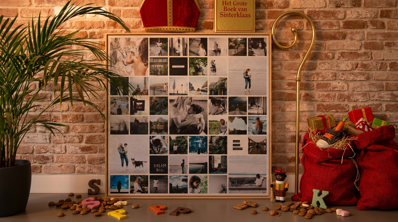 Sinterklaascadeau met een eigen foto: leuk voor onder het papier