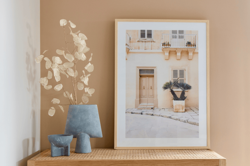 Agrandissement photo impressions premium, cadre photo en chêne durable