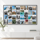 Toile photo Instawall Canvas Wide avec châssis noir au mur