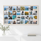 Toile photo Instawall Canvas Wide avec châssis naturel au mur