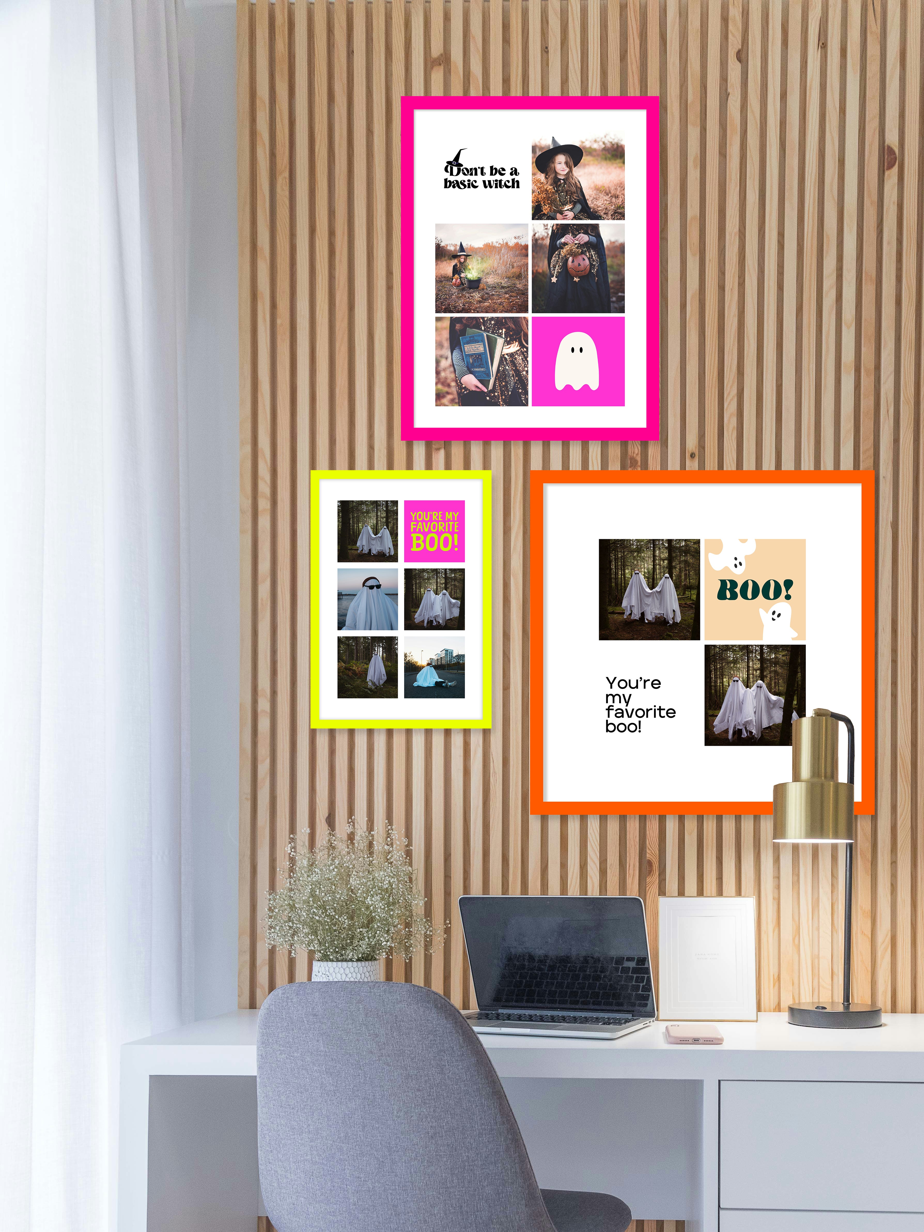 Instawall Poster in Neon Gele lijst Print Instawall Prints